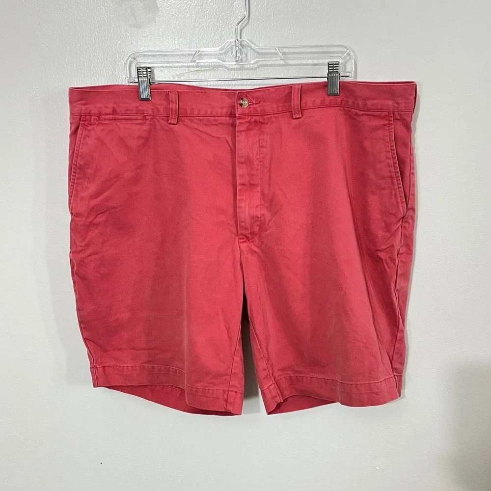 Polo Ralph Lauren Chino Shorts Mens 42‎ Pink Salmon Cotton Twill Classic Fit
